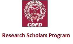 cdfd hyderabad research scholarship programme
