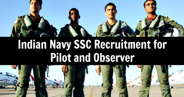 indian navy recruitment ssc pilot observer course (june 2015)