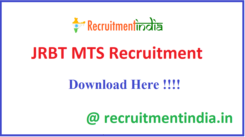 joint recruitment board, tripura (jrbt)  recruitment 2020-21