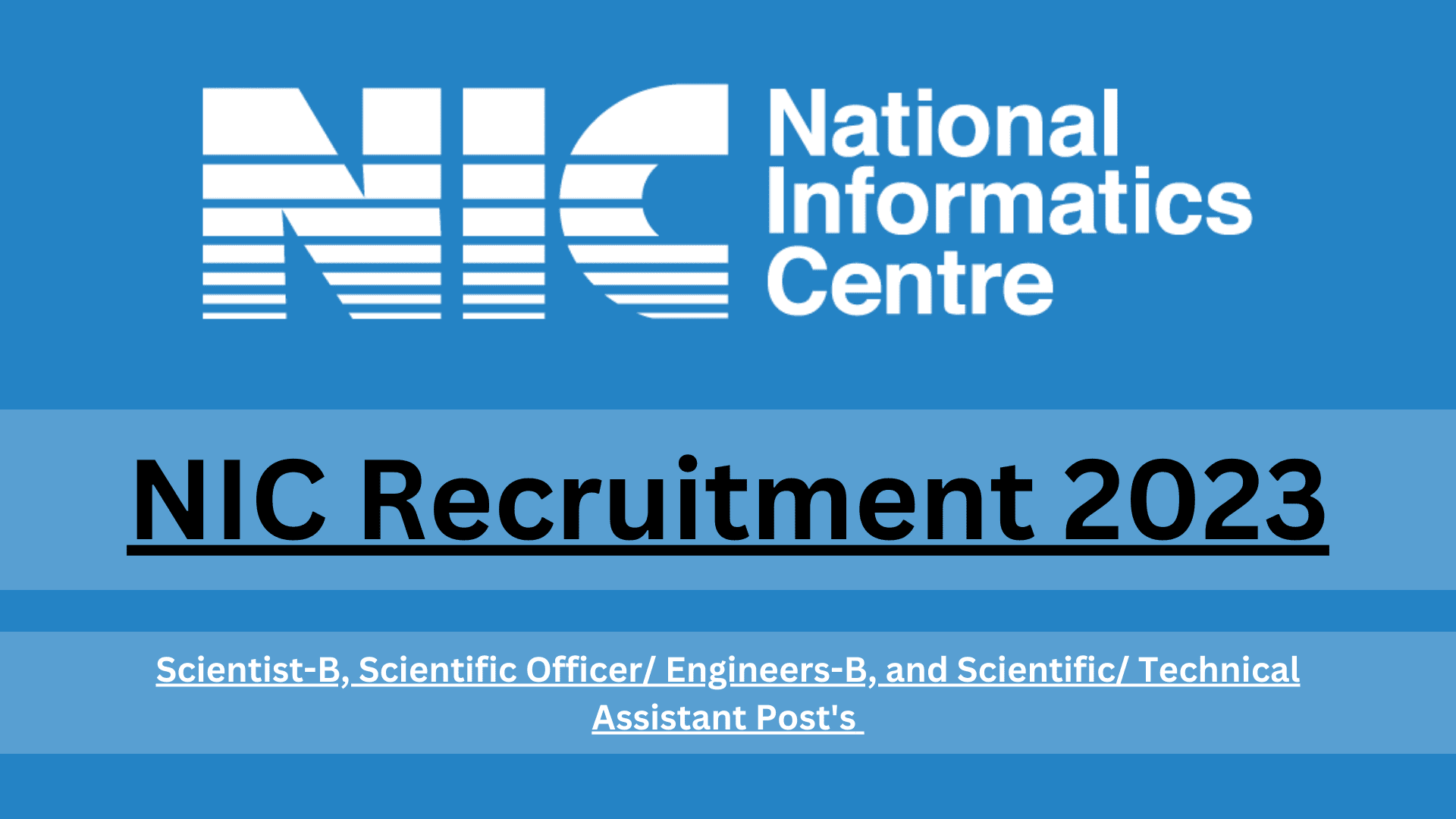 nic recruitments 2023