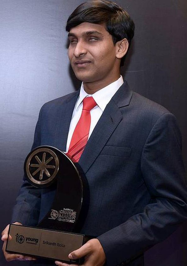 youth motivator srikanth bolla a visually challenged person with a broad vision