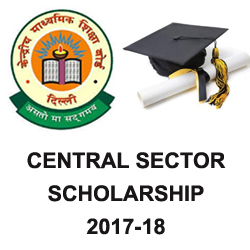 central sector scheme of scholarship for college and university students in india