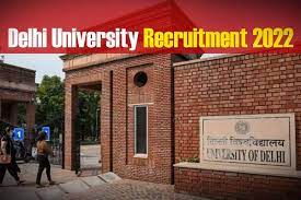 university of delhi recruitment 2022