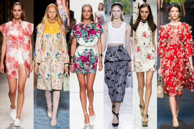 flowers are the new fashion motif