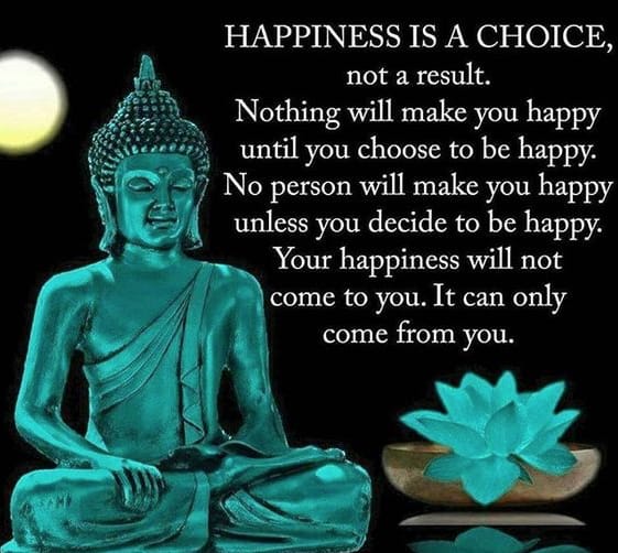 happiness is a choice - it is our choice