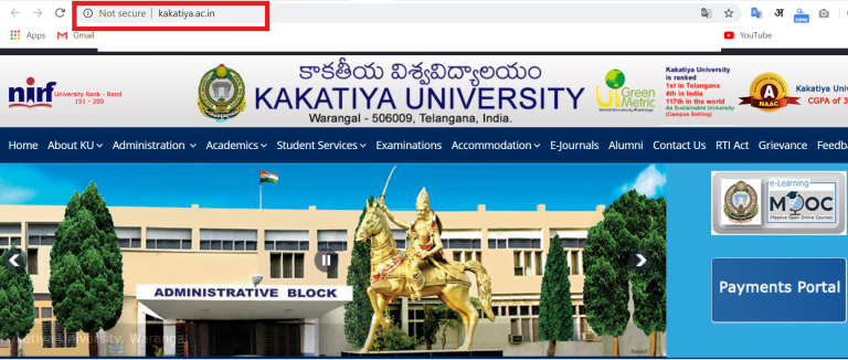  kakatiya university, admission 2021-22